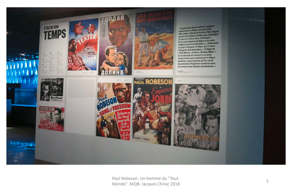 Obtention des photos HDs et gestion des droits d'auteur, pour l'exposition "Paul Robeson" au musée du quai Branly.